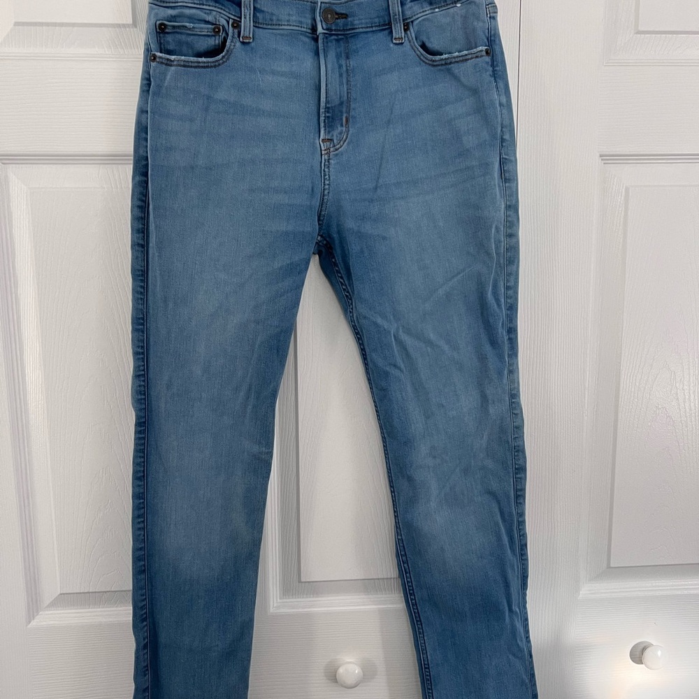 Abercrombie Kids Light Blue Straight Leg Jeans